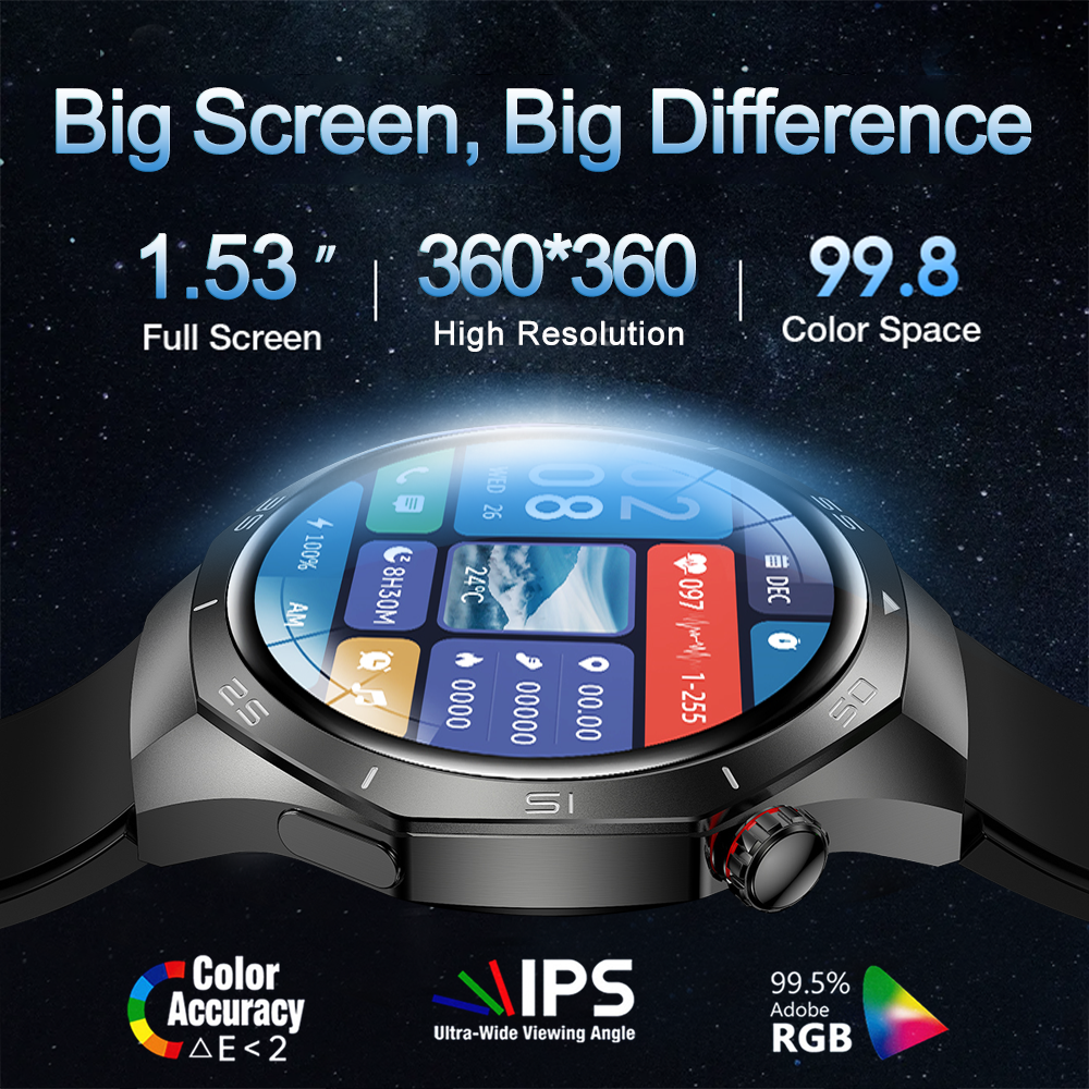 2025 Nuovo sport tutto'aria Aperta Astuto Della Vigilanza Degli Uomini 360*360 Schermo HD Frequenza Cardiaca fitness Impermeabile Affari Chiamata Bluetooth Smartwatch