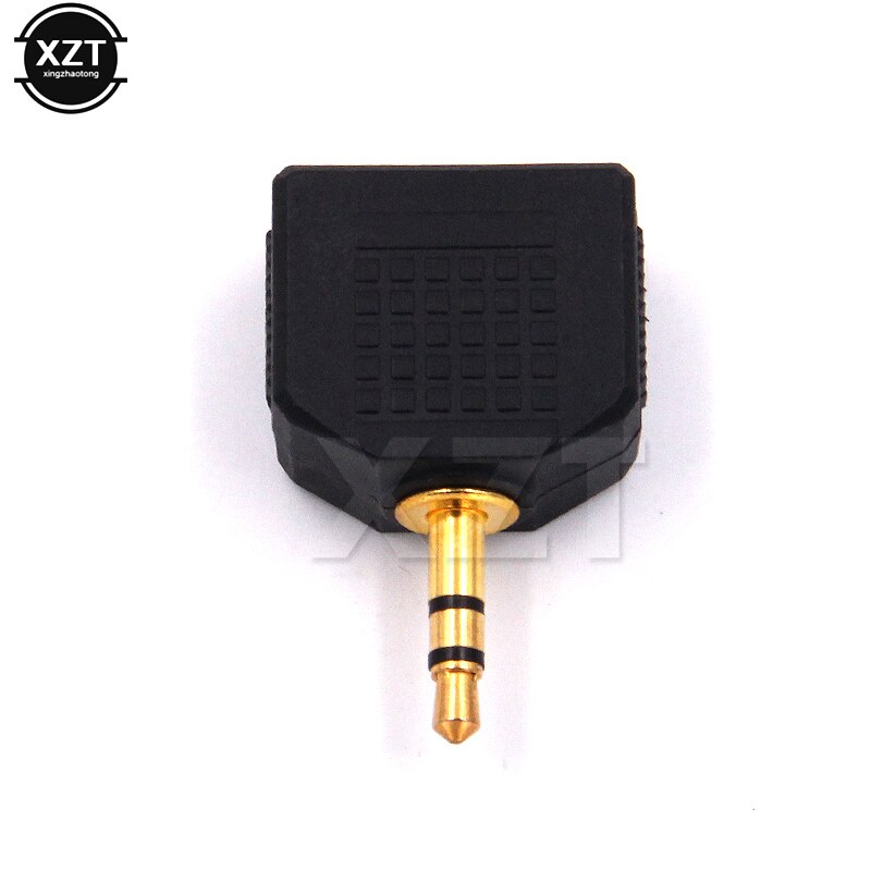 Mini conector de Audio estéreo de 3,5mm macho a doble 3,5mm hembra doble auricular Y adaptador divisor enchufe para teléfono MP3
