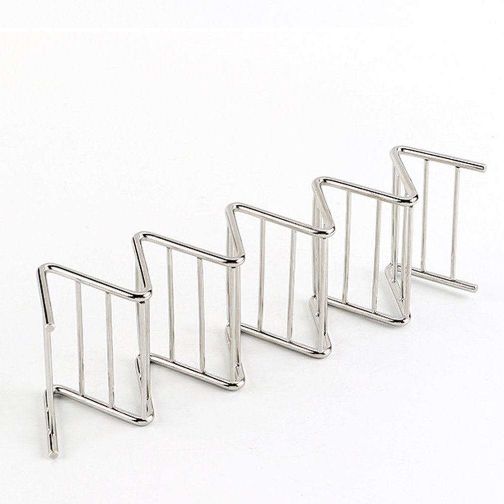 Wave Shape Stainless Steel Holders Rack Food Hard Stand Display Holds Kitchen Restaurant Tools Corn Roll Holder: 01