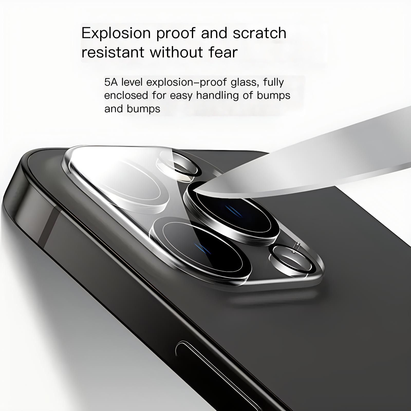 Protecteur d'objectif d'appareil photo pour iPhone 15 13 14 Pro Max Plus, couvercle de protection d'écran pour iPhone 12 11 Pro Max, verre trempé