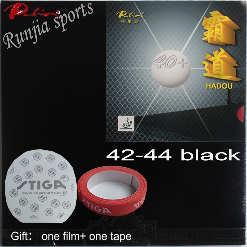 Original palio 40+ hadou table tennis rubber blue sponge palio rubber for table tennis racket ping pong paddles racquet sport: 42-44 black