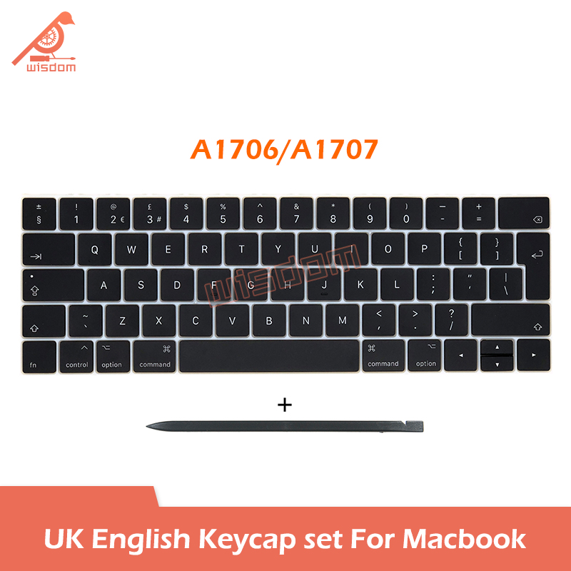 Laptop Uk Layout Keycaps Toetsen Voor Macbook A1466 A1502 A1707 A1989 A2337 A2338 A2141 A2681 A2442 A2681 A2681 A2941 Toetsenbord Reparatie: WHITE