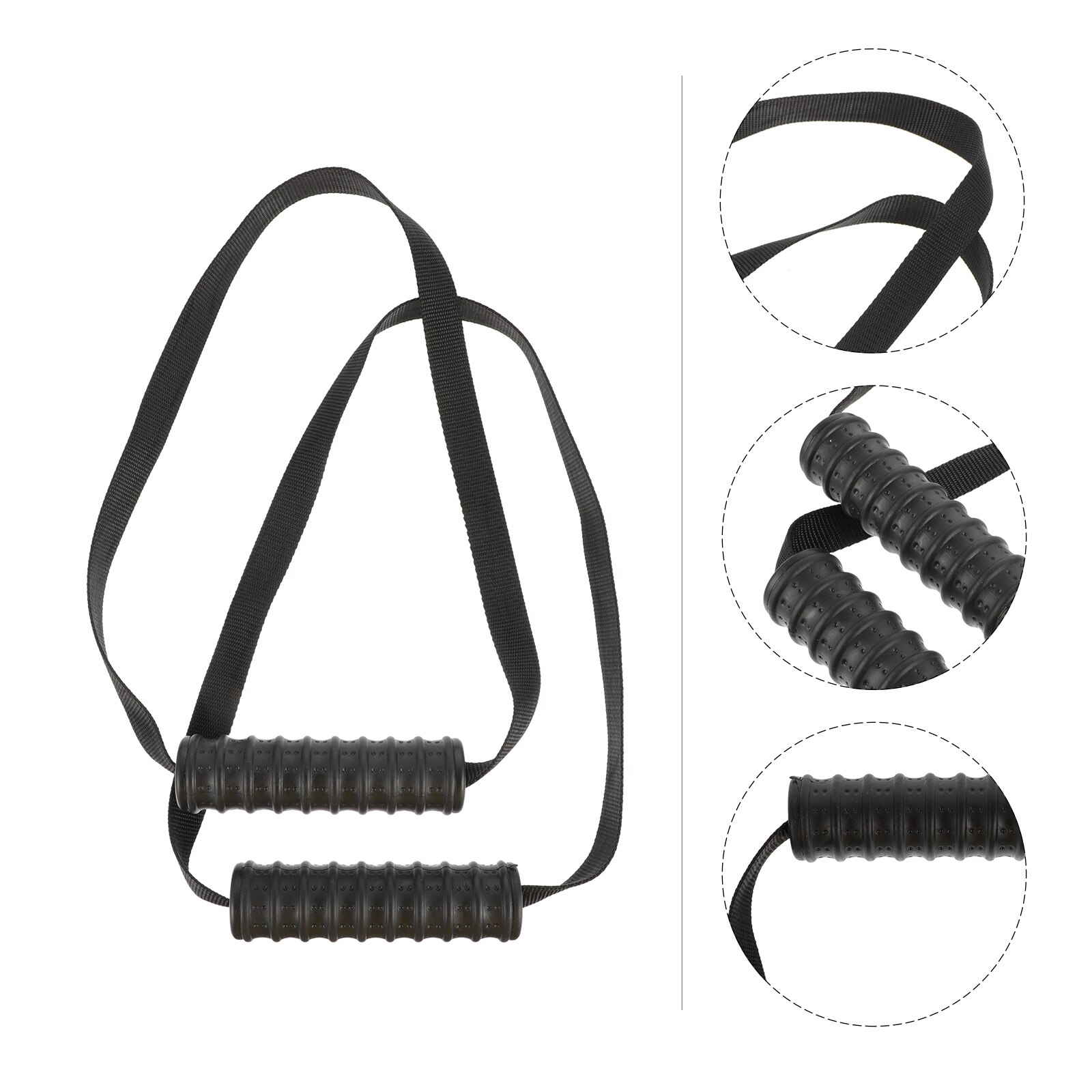 1 Pair Rope Cable Bar Handle Grip Muscle Workout Anti-slip Gym Handle: Default Title