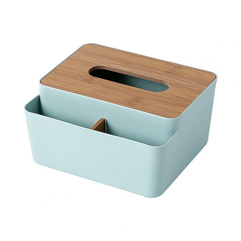 Household Tissue Box Holder with Lid Removable Cover Tissue Case Paper Box Tissue Holder boite a mouchoirs коробка для салфеток: Green