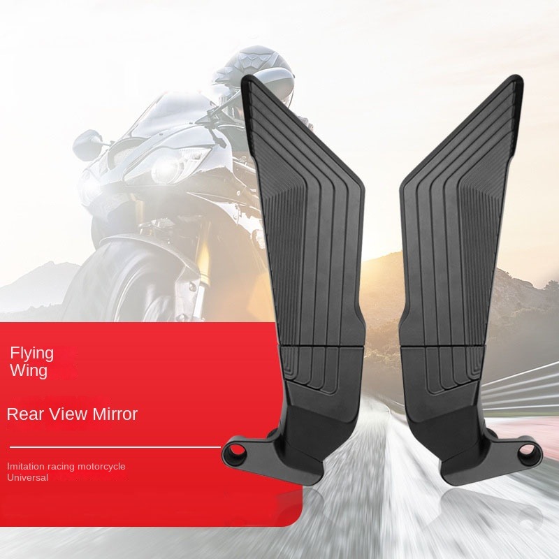 Motorfiets achteruitkijkspiegel vleugel aerodynamisch draaibaar aluminium motorfiets zijspiegels bredere kijkhoek voor Nmax 155 125K