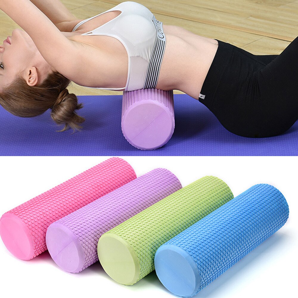 30/45/60cm fitness pilates yoga skum rulleblokke eva yoga kolonne til nakke ryg arm talje hofte ben muskelmassage