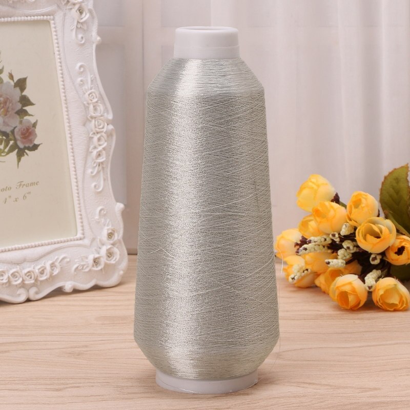 1PC Sewing Machine Cone Threads Polyester Overlocking All Purpose 20Colors: 76-silver