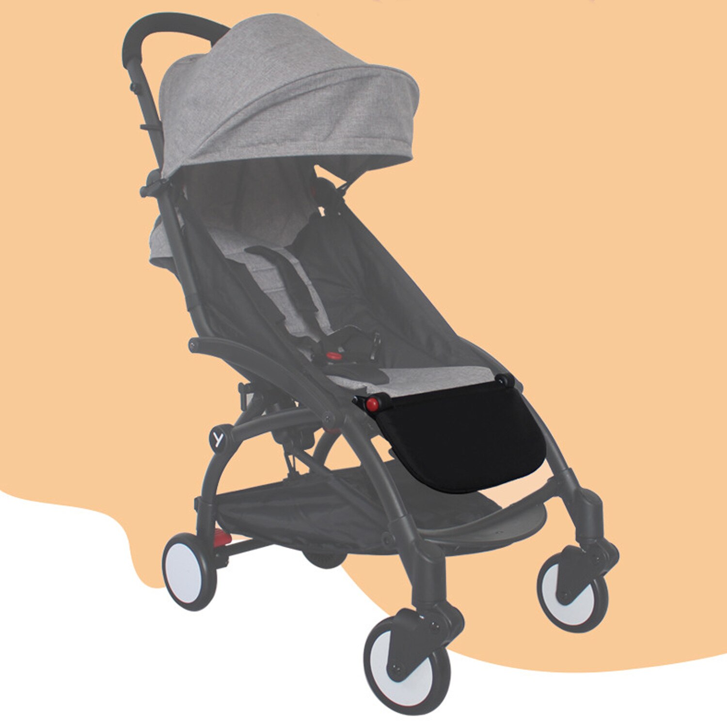 Barnvagnstillbehör förlänga fotstödsbräda fot förlängd sits pedalbräda för vovo yoya yoyo babysing chbaby babytime 21cm