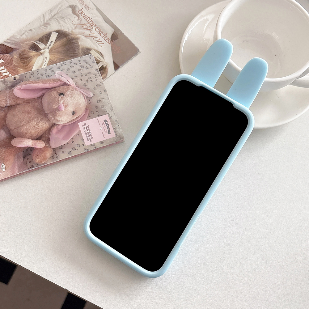 Cute 3D Cartoon Rabbit & Sheep Soft Silicone Phone Case For iPhone 17 16 15 14 13 Pro Max Shockproof Japanese Anime Back Cover