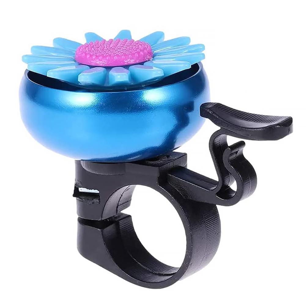 Multi-color Kids Funny Fietsbel Daisy Zonnebloem Hoorns Fiets Kinderen Meisjes Fietsen Ring Alarm Voor Stuur Legering Plastics: blue