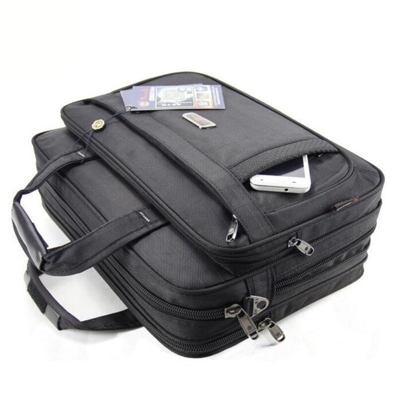 Classic Men Laptop Hand bags Male Durable Oxford Cloth Business Shoulder Bag Office Bags Women 15" Computer Handbag