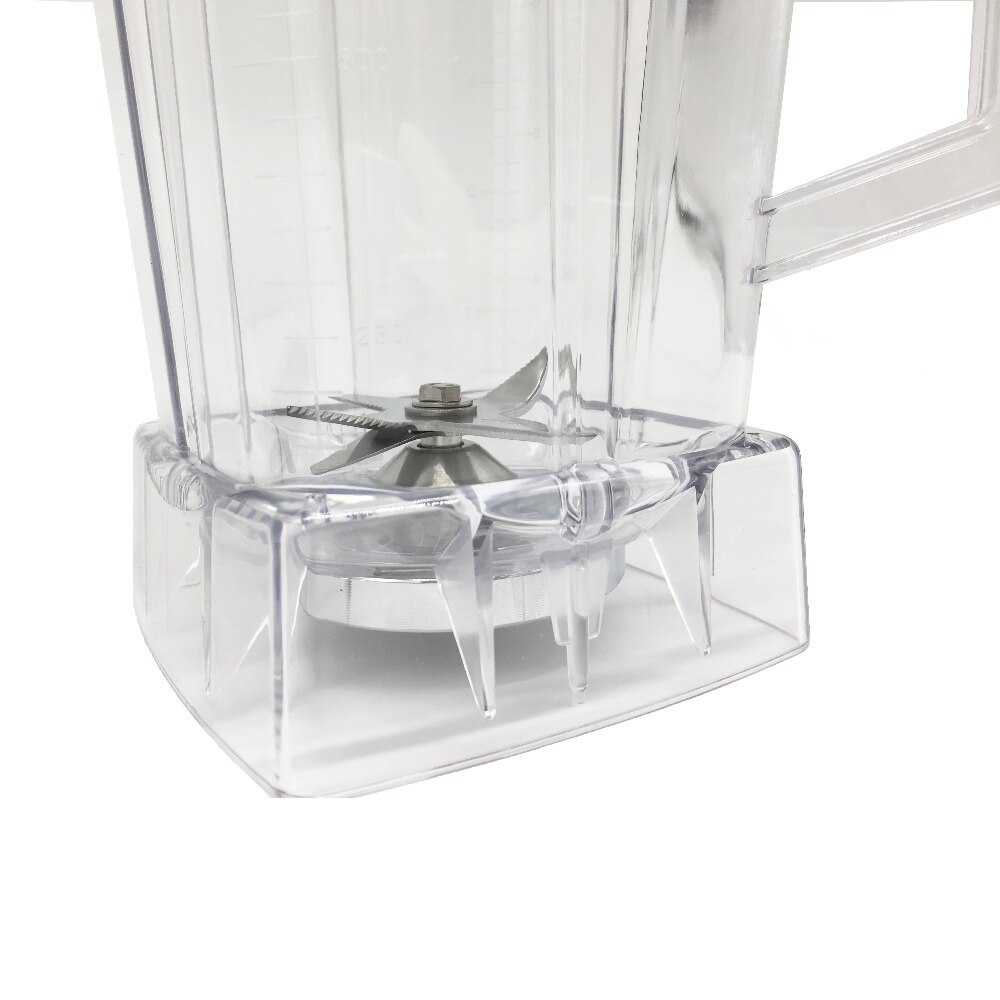 Commercial blender spare parts, BPA free, 2L, square container, jar, jar, CUP, bottom with toothed lid for smoothies