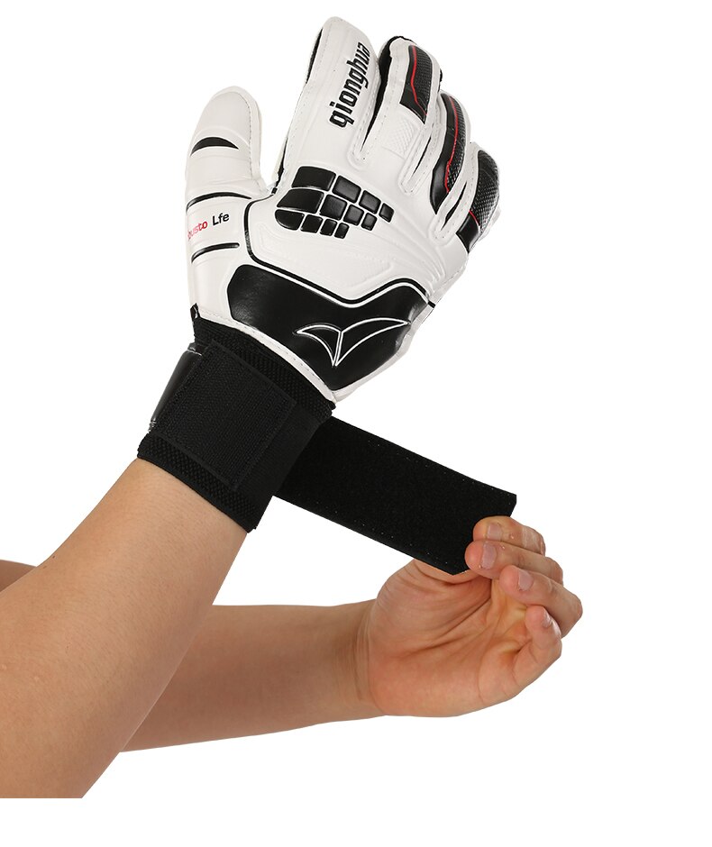 Guantes de portero de fútbol , protección sin dedos, guantes de portero de fútbol de látex engrosados