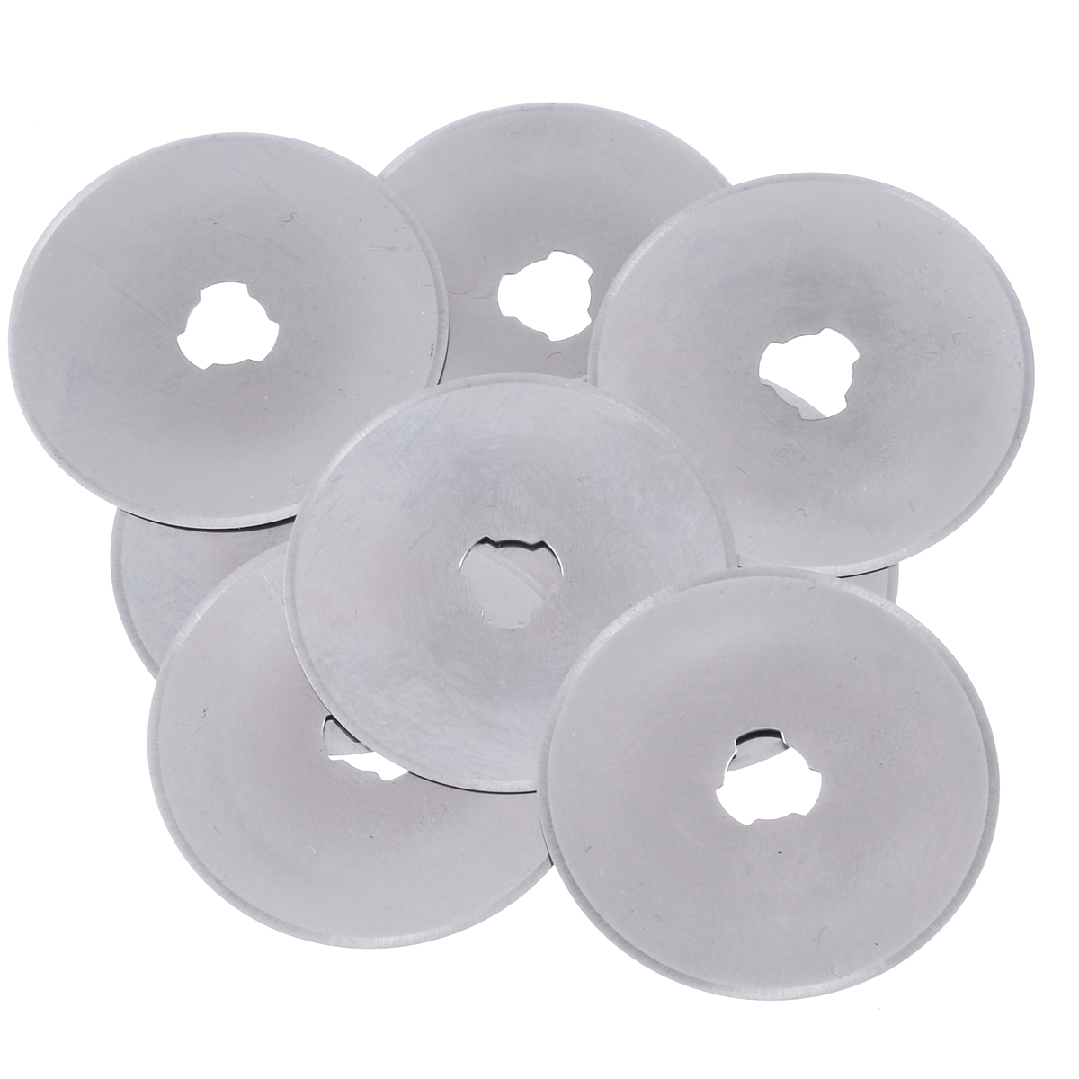 20 piezas 45mm cortador rotatorio de plata cuchillas de repuesto Quilter corte de tela de costura para herramienta de costura de corte Circular de vinilo de tela