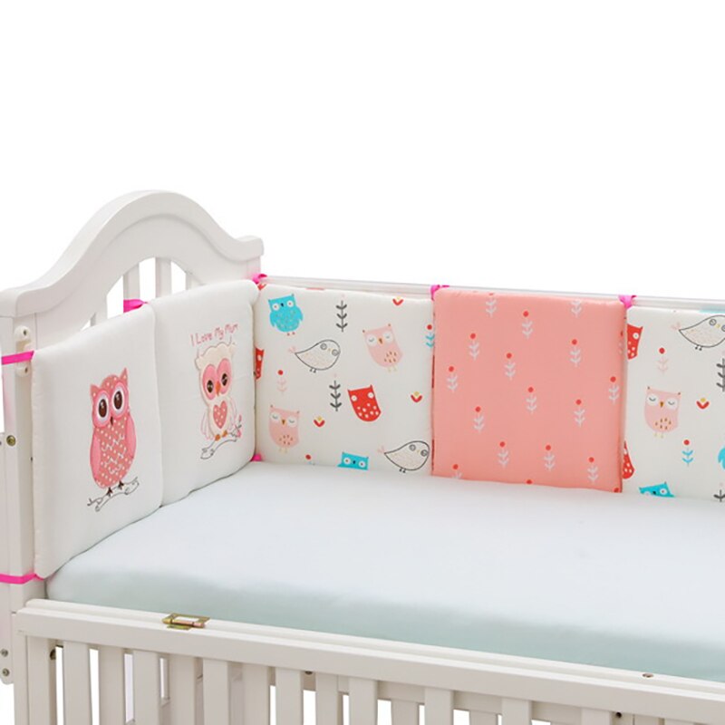 6 Pçs/set Bebê Dormindo Cama Crib Bumpers Almofada almofada Almofada Proteção de Segurança Crianças Berço Cama Encosto Macio Anti-colisão Bumper