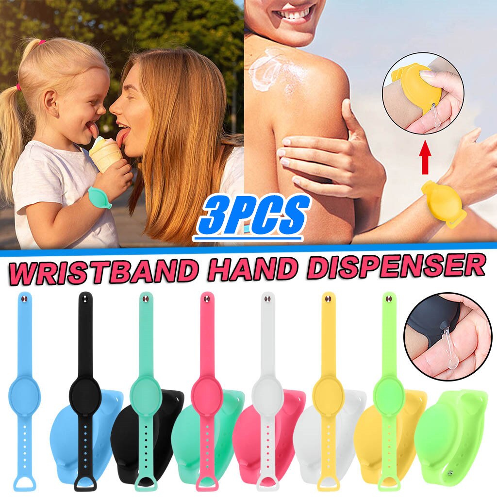 Herbruikbare Polsbandjes Handdesinfecterend Mode Doseren Draagbare Armband Polsband Hand Dispenser 10Ml Polssteun Volwassen Kid