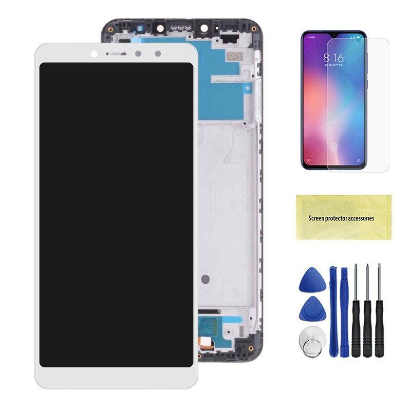 100% Original For Xiaomi Redmi S2 LCD Display Touch Screen Digitizer Assembly with Frame For redmi s2 lcd Phone Pantalla: White With Frame