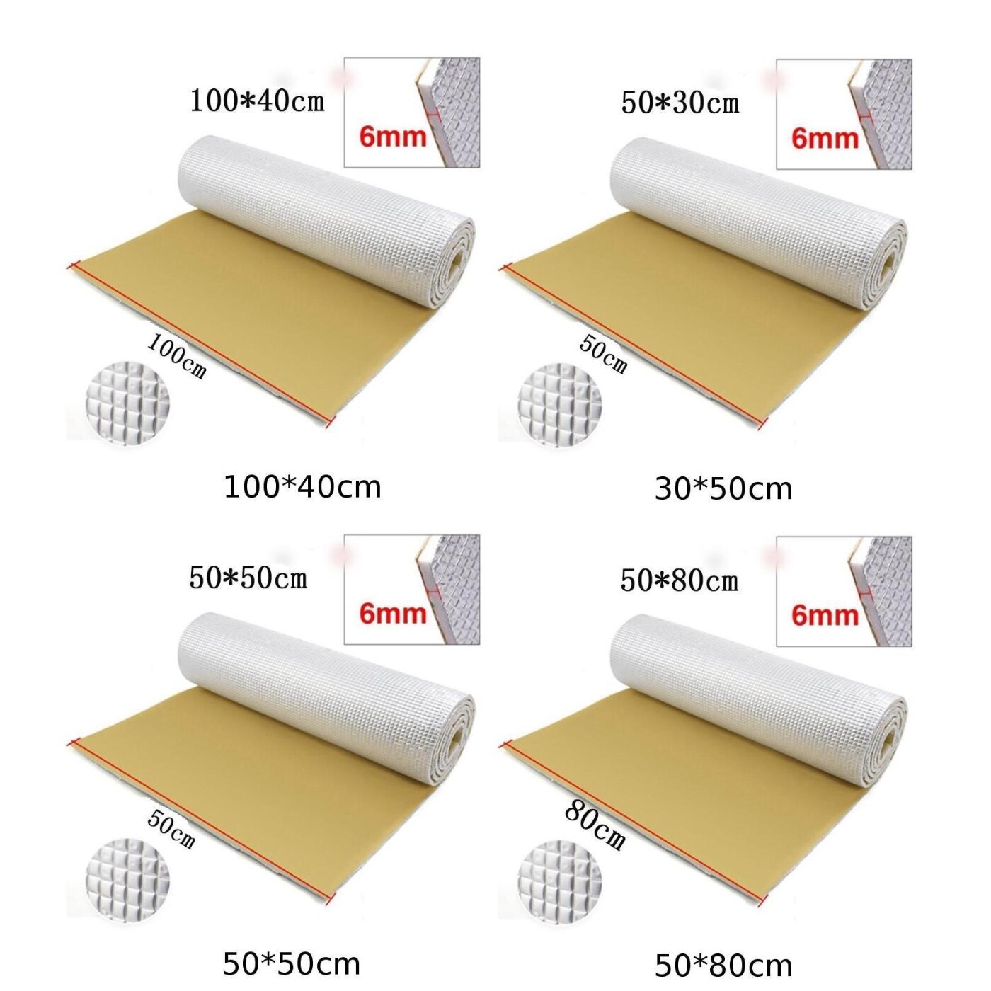 Parts Sound Insulation Mat Universal Auto Inner Soundproof Accessories