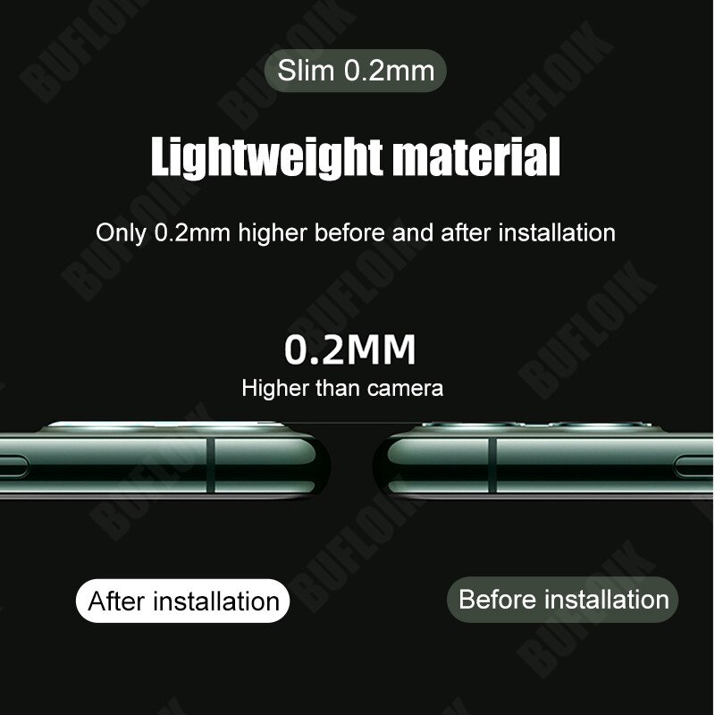 3Pcs Camera Bescherming Glas Voor Iphone 11 12 Mini Pro Max X Xr Xs Max Screen Protector Voor Iphone 11 Pro 7 8 Plus Se Lens Glas