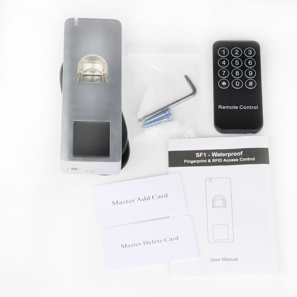 Metal Biometric Fingerprint Standalone Access Control System Rfid 125khz Reader 180kg 280kg kit Waterproof IP66 1000 Users