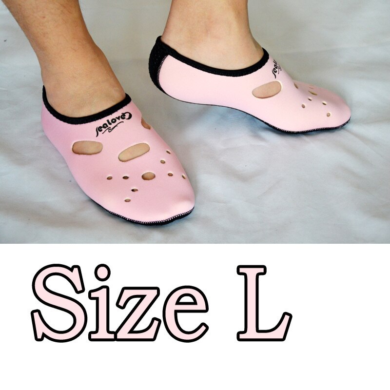 Calcetines de buceo de neopreno antideslizantes calcetín de playa natación surf neopreno para adultos: Pink L
