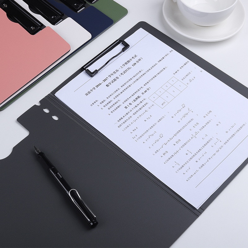 A4 Klembord Met Haak Plastic Clip Board Bestand Mappen Document Houders Tekening Schrijven Pad Kantoorbenodigdheden Student Briefpapier