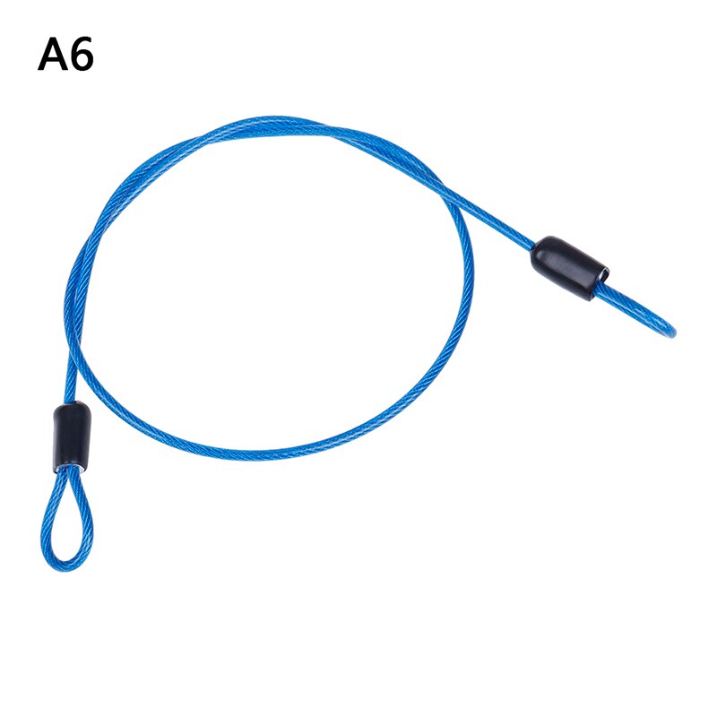 Safety Cable Steel Wire Rope 50cm For Outdoor Sports Bike Lock Bicycle Cycling Scooter Guard Security Luggage: A6