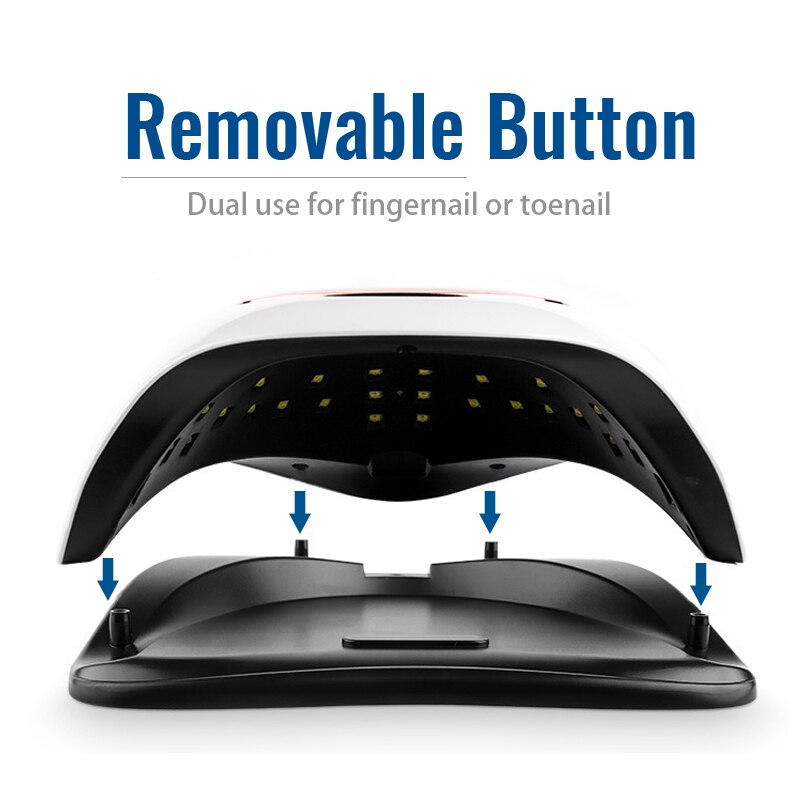 Uv led lampe til manicure hurtigtørrende gel neglelak gel lak hærdende tørre lampe auto sensor lcd display uv lampe til negle