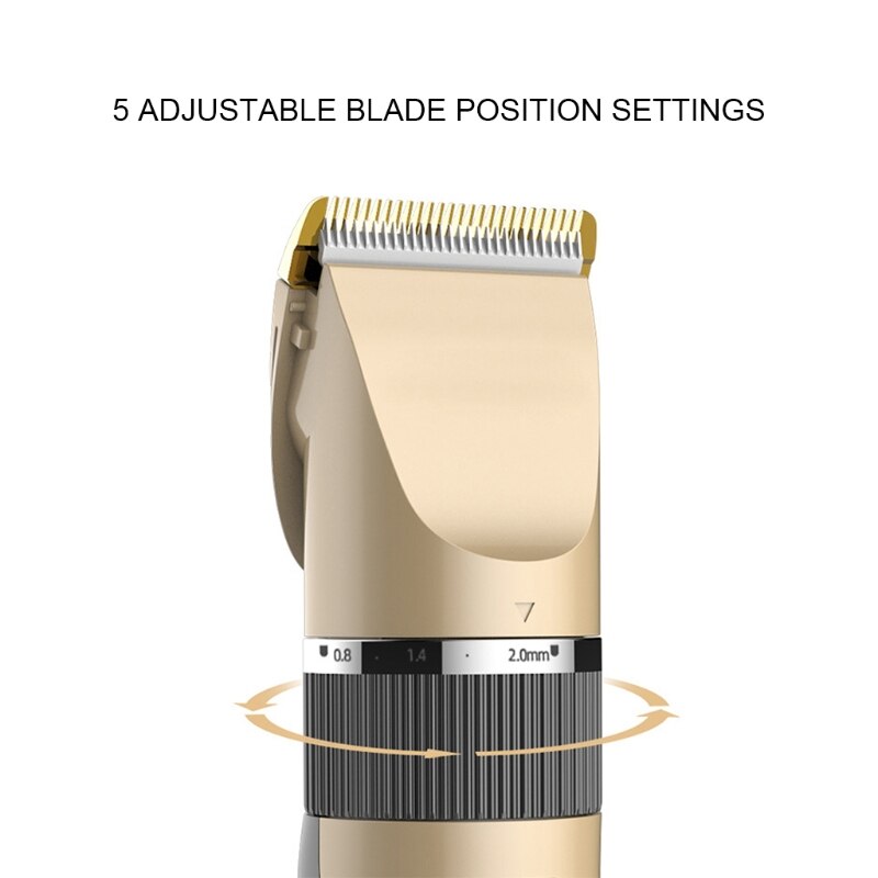 Heren tondeuse gouden draadloze elektrische tondeuse baardtrimmer