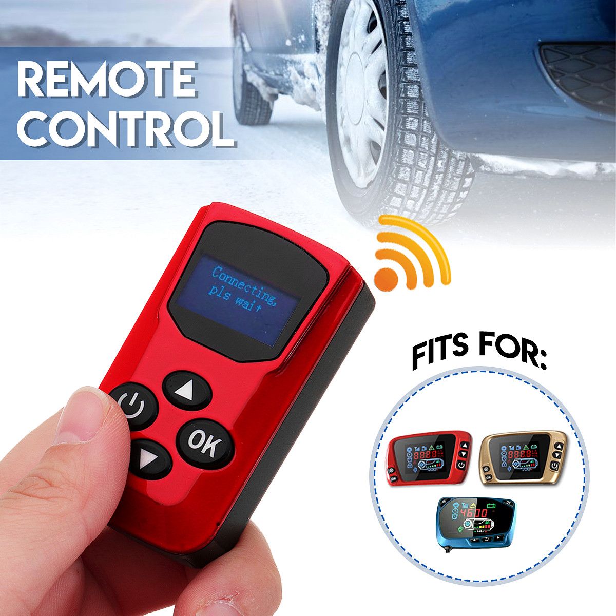 LCD Display Gold LCD Thermostat Remote Control Controller For Available Parking Car Heater 12V Diesel Air Heater Accessories