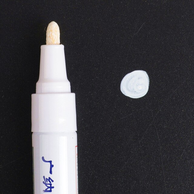 Pneu de roue de voiture peinture huileuse stylo pour bmw e46 renault nissan juke hyundai solaris volvo s40 nissan qashqai j10 opel astra g: WHITE