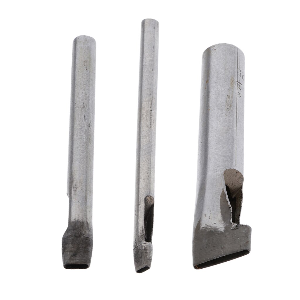 Oval Shape Hole Punch Set Punching Tool For Belt Gaskets Leather 2mm 3mm