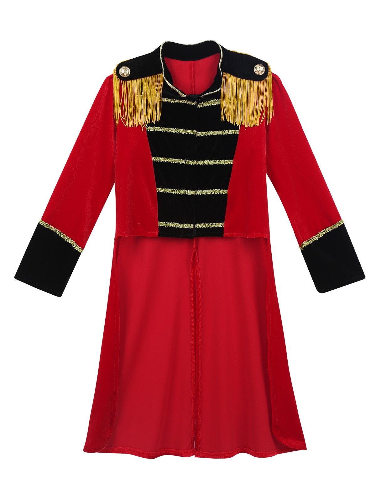 Costume da circo per bambini ragazzi giacca Ringmaster maniche lunghe colletto alla coreana giacca per bambini Halloween Cosplay Party Dress Up