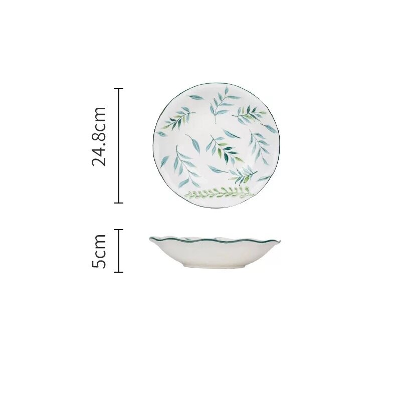 Keramik Teller Set schüssel teller tief anlage gericht kreative Europäischen stil steak platte porzellan mikrowelle neue: 10inch deep plate