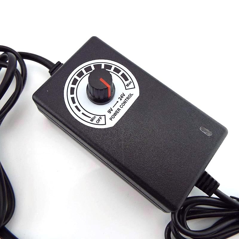 Universal Adjustable Power Supply Adapter AC 100-240V to DC 9-24V 1A Transformer Electric Charger CCTV Camera Charging