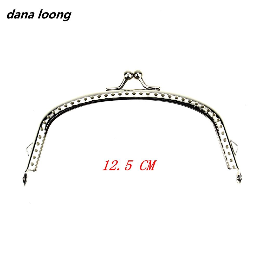 1 Stuk Boogvormige Glossy Zilver Basic Metal Purse Frame Kus Sluiting Lock Diy Tas Accessoires 6.5/8.5/10.5/12.5/15.5 Cm