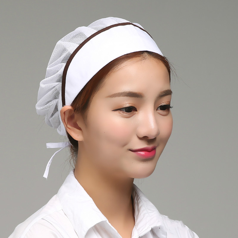 Net Chef Hat Kitchen Health Work Canteen Restaurant Food Service Bakery Baking Female Women Breathable Anti-hair Loss Cap