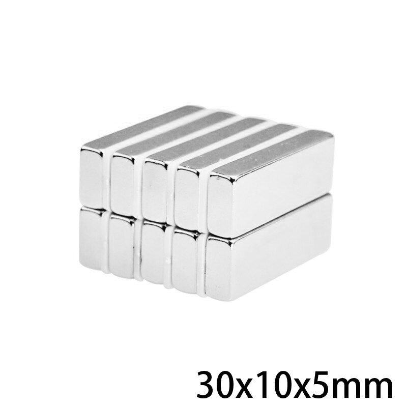 5 ~ 50 Stuks 30X10X5 Zoeken Grote Quadrate Magneet 30 Mm * 10 Mm Krachtige Magneten 30X10X5 Mm Sterke Neodymium Magneten 30*10*5 Mm