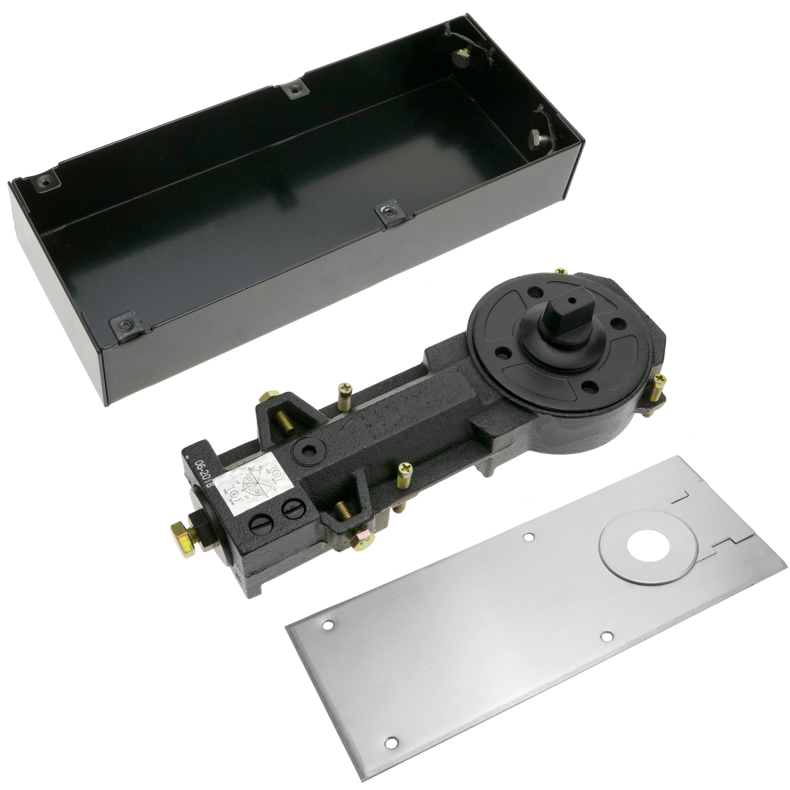 PrimeMatik-floor doors. Automatic door lock 80Kg 700-900mm 258x103x48mm