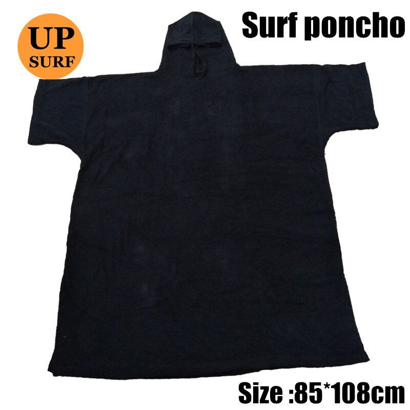 Surf poncho våddragt omklædningsdragt poncho med hætte til svømning, strandsport 320 gsm frotté 100%  bomuld overdimensioneret voksen