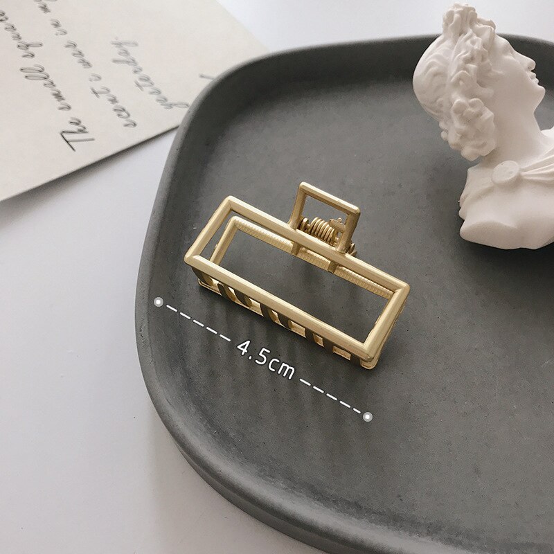 Alloy Geometric Hair Clips Women Girls Claw Clip Hair Claws Hair Clamps Claw Clips Hairpins Barrette Crab Hair Accessories: A10