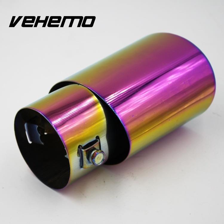 Vehemo Vehemo Automobile Car Modification Grilled Tail Rear Straight Exhaust Pipe Muffler