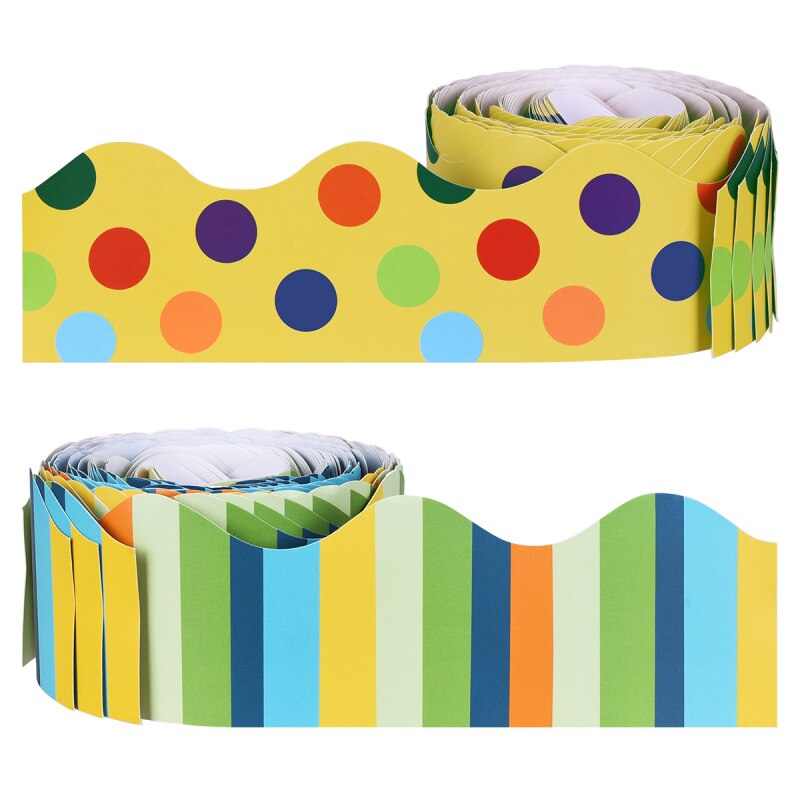 80 feet Border Stickers Bulletin notice Board Borders Stickers DIY Space Pattern Decor for School Office Blackboard Chalkboard