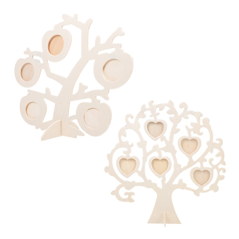 2 sets of Wooden Photo Display Frames Photo Frames DIY Picture Frames Material