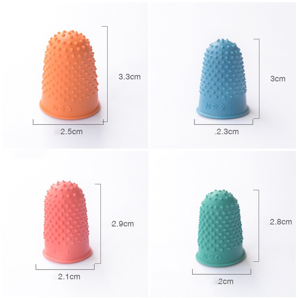 5 stücke Zählen Kegel Gummi Fingerhut Schutz NäHenne Quilter Silikon Finger Spitze Handwerk Hand NäHenne Küche Zubehör