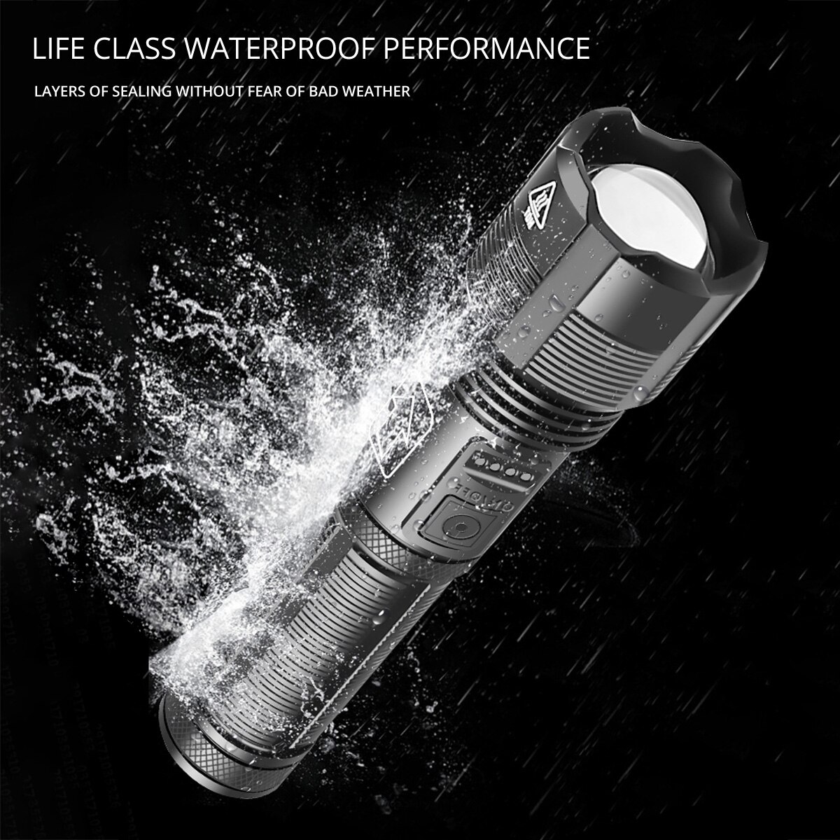 Powerful Led Flashlight USB Rechargeable Zoom Torch LED Hand Lamp 18650 Battery Flash Light Use Waterproof For Camping Hiking