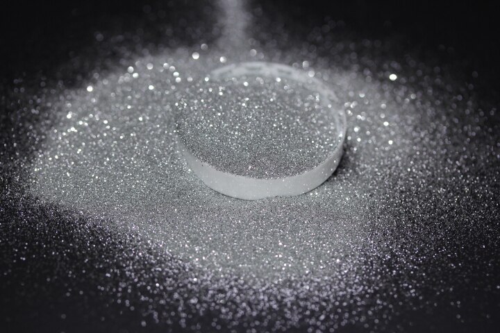 Ultra fin 004 0.1mm silver makeup ögonskugga glitter löst fint glitter damm