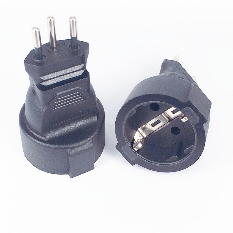 3 pinner sveitsisk stikkontakt adapter innebygd sveitsisk eu tysk plugg adapter omformer plugg wa -0181 sveitsiske plugger slå til franske plugger