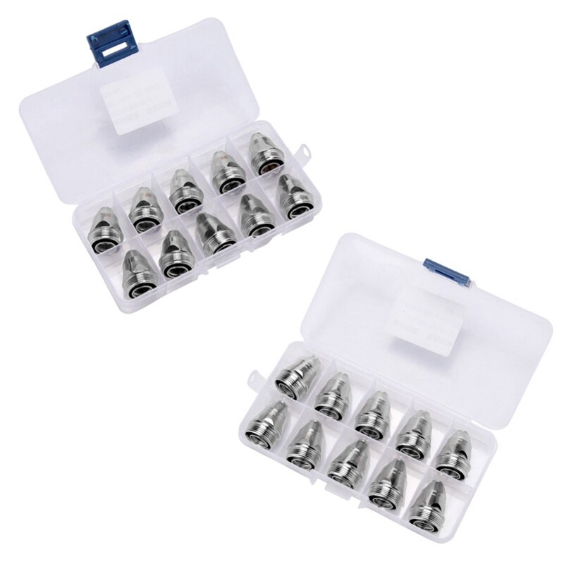 Gtbl 20Pcs P80 Plasma Cutter Fakkel Elektrode Nozzle Combinatie Set Voor Air Plasma Snijden Van Metaal