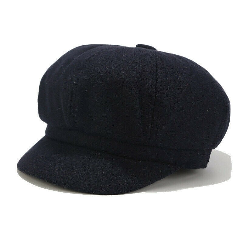 Hatt platt kvinnors flickor nyheter pojke platt keps 8 paneler baker pojke ull blandad damer
